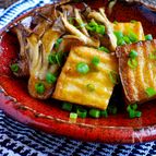 厚揚げと舞茸の焦がしバター醤油『柚子胡椒で差がつく一品』