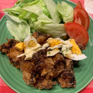 ぐ〜たら子の作ってみた!投稿(おもいっきり手抜きだけれど、めちゃおいしいチキン南蛮)