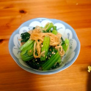 まろみの作ってみた!投稿(【切干大根と小松菜の胡麻和え】レンジで！カルシウムたっぷり★)