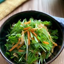 切り干し大根と水菜のナムルサラダ