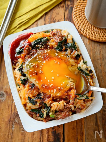 ビビンバ風キムチーご飯