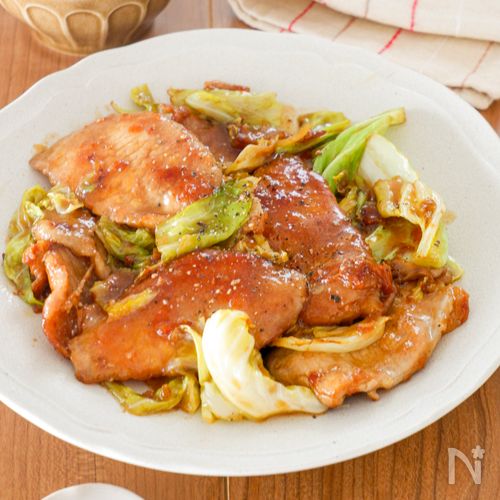 【春の10分おかず】豚ロースと春キャベツの極旨しょうが焼き