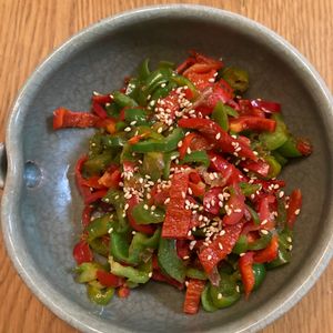 きじとらの作ってみた!投稿(【無限☆旨だしピーマンごま油炒め】簡単!やみつきおかず♪)