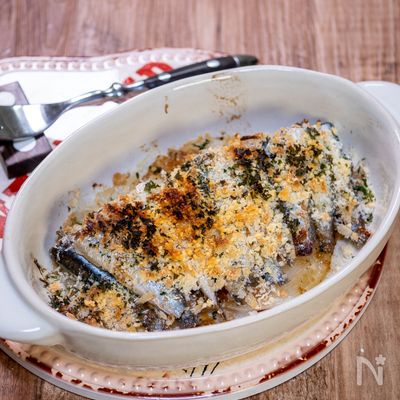 サクサク食べる「オイルサーディンのパン粉焼き」