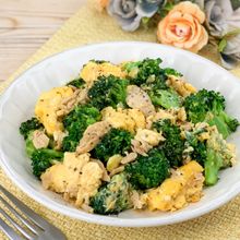 *ブロッコリーのツナたまコンソメ炒め*ご飯が進む簡単おかず♪