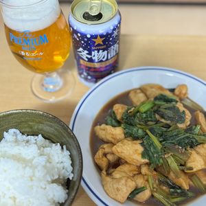 Tsuneaki Okadaの作ってみた!投稿(鶏むね肉で節約・美味しい！小松菜と鶏の台湾風コク旨炒め)