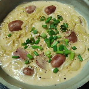 M＊Pの作ってみた!投稿(やみつき絶賛！韓国風ロゼラーメン)