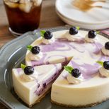 【ブルーベリーレアチーズケーキ】オーブン不要！お祝いにも！