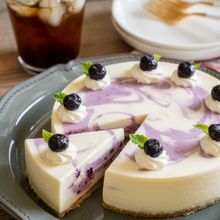 【ブルーベリーレアチーズケーキ】オーブン不要！お祝いにも！