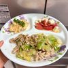 ケの作ってみた!投稿(お肉が柔らか♪『豚しゃぶキャベツのネギだく中華だれ』)