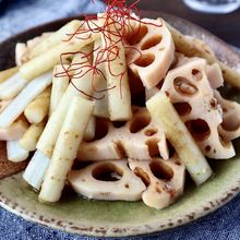 【新ごぼうと蓮根の酢漬け】噛むほどに香る！生姜がアクセント