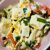 Kuの作ってみた!投稿(【卵とトマトと豆腐の白だし炒め】ヘルシースピードおかず)