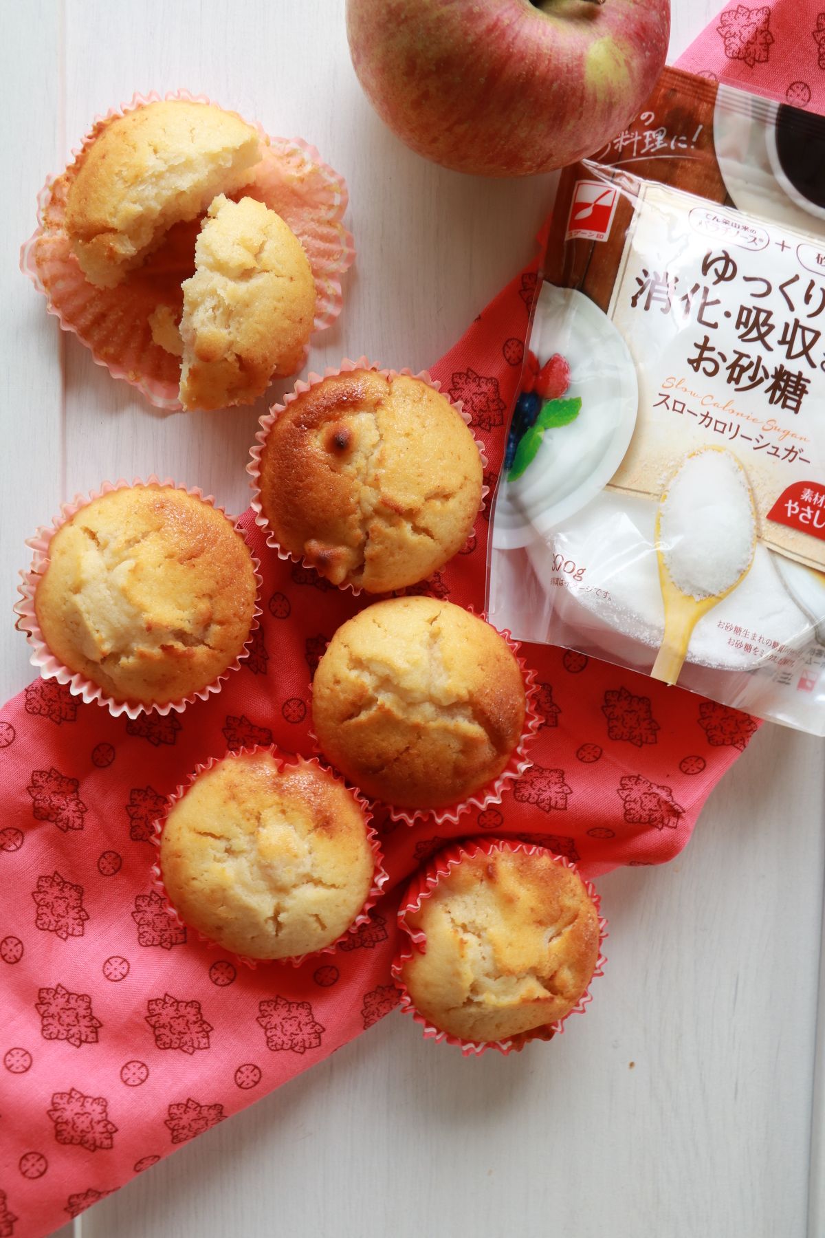 全粒粉アップルシナモンマフィンのレシピ