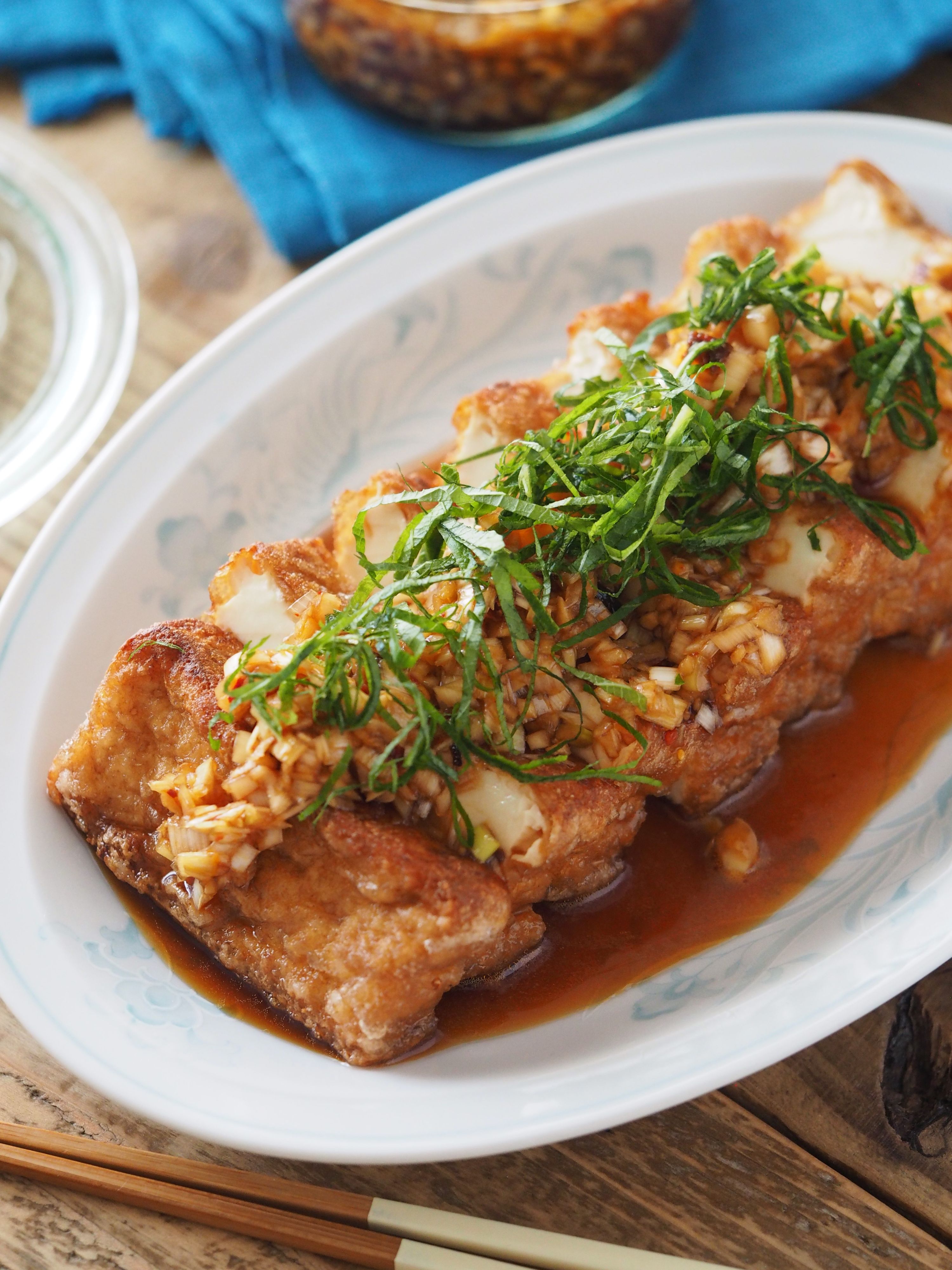 秘伝だれで。油淋厚揚げ【ヘルシー・節約・時短・簡単】 | レシピ