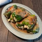 豆腐えのきチーズ詰めピーマン肉巻き