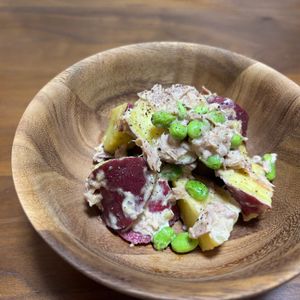 こむぎの作ってみた!投稿(【食べ応え満足❤️】さつまいものデリ風サラダ)