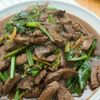鶏レバーとほうれん草のオイスター炒め