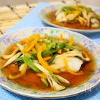 ポン酢あんかけでサッパリ♪タラの野菜あんかけ