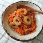 スピード料理☆ツナとちくわの人参しりしり