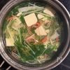 水菜とカニカマの簡単豆腐スープの工程4