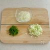 大葉香る♩甘酢照り焼きつくね丼の工程1