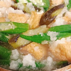 🐤タクのかあかんの作ってみた!投稿(作業時間5分《夏野菜と厚揚げのみぞれ煮》)