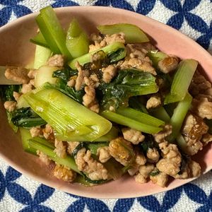 チョビの助の作ってみた!投稿(うるいのひき肉あんかけ)