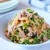 ご飯にも合う！【シャキシャキ豆苗の豚キムサラダ】