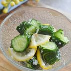 さっぱり簡単♪蛇腹きゅうりの塩麹レモン和え
