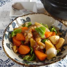 家計応援！豚小間肉のやわらか酢豚。