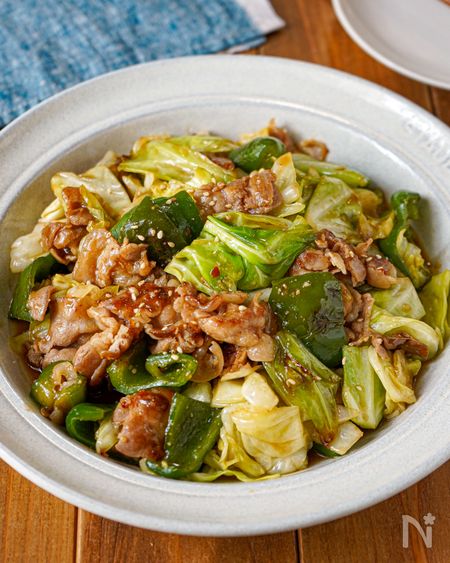 【ワンパン♪キャベツたっぷり回鍋肉】男子喜ぶがっつりおかず