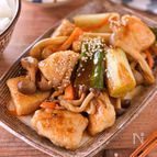 【鶏むね肉と長ねぎのバタポン照り焼き】ご飯に合うお手軽おかず
