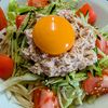 まゆのの作ってみた!投稿(【ツナマヨサラダうどん】火を使わず簡単！野菜もたっぷり♪)