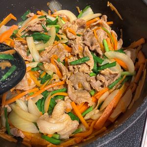 1169387の作ってみた!投稿(簡単・安うま！ご飯が進む『豚こまプルコギ』)
