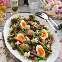サラダがメイン！　ハッセルバックポテトのパワーサラダ