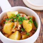 レンジde時短♪『豚肉と新じゃがの甘辛照り焼き』