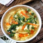 お粥だけじゃない【七草入り酸辣湯】家族が食べるスープアレンジ