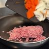 白菜とひき肉の中華丼の工程2