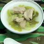高菜漬けとスペアリブの酸味ほっこりスープ
