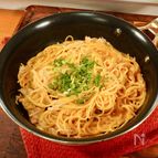 キムチの素でワンパンピリ辛クリーミーパスタ
