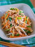茹でません♪『シャキシャキ♡湯かけ野菜の3色ナムル』