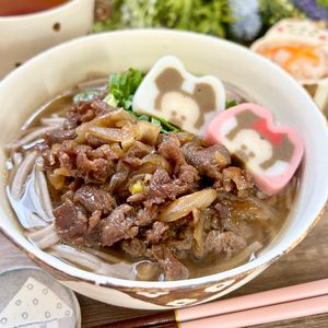 のりのり🐾🎀🤍の作ってみた!投稿(豚バラ「肉うどん」簡単♪我が家で人気♪)