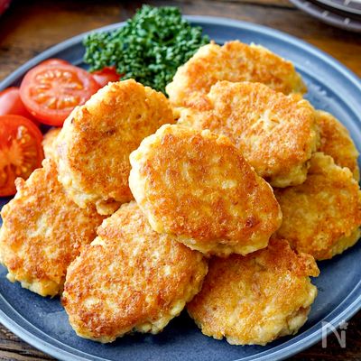 【ふわもちツナチーズナゲット】混ぜて焼くだけ♡お弁当にも◎