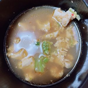 あーちゃん·͜· ♡の作ってみた!投稿(簡単おいしい♡『崩し豆腐とふわたまのピリ辛中華スープ』)