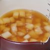 ふわふわ卵♡大根と焼き海苔のかき玉スープの工程3