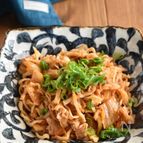 【切り干し大根と豚バラ肉のキムチ炒め煮】ポリポリやめられない