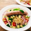 ジョンソンヴィルと夏野菜の冷製パスタの工程7