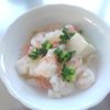 はるにゃんこの作ってみた!投稿(芯からぽかぽか♪ふわふわ豆腐とエビのとろ〜りあんかけ)
