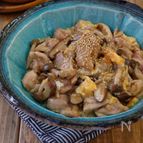 レンジで出来ちゃう！＊きのこと鶏肉と卵の旨とろ煮＊無水調理