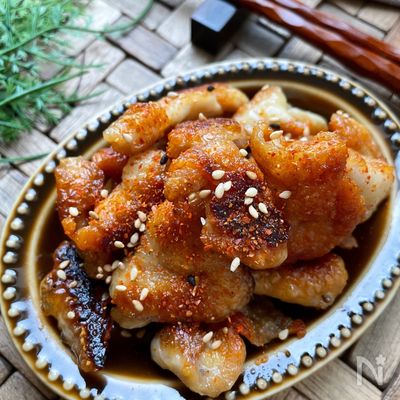 余った鶏皮で作る♪やきとり屋さん風♪絶品おつまみ♪